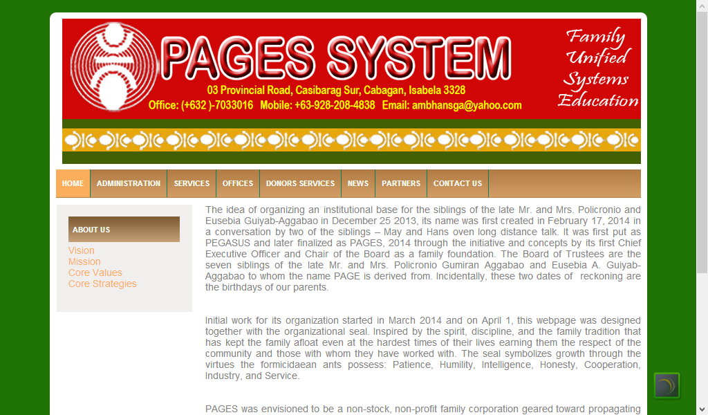 PAGES System